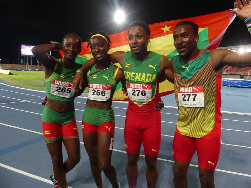 Team Grenada takes bronze in Carifta's first ever Mixed 4 x400m Relay